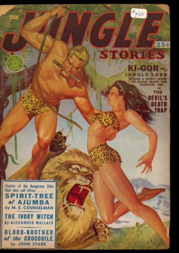 JUNGLE STORIES - FALL/51 - Condition: G-VG - Lead Author: John Peter Drummond