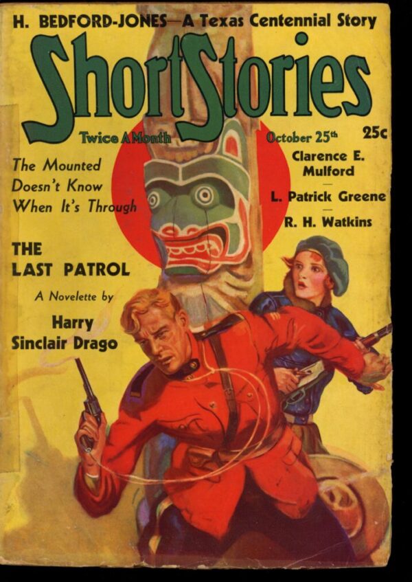 SHORT STORIES - 10/25/35 - Condition: G - Lead Author: Harry Sinclair Drago