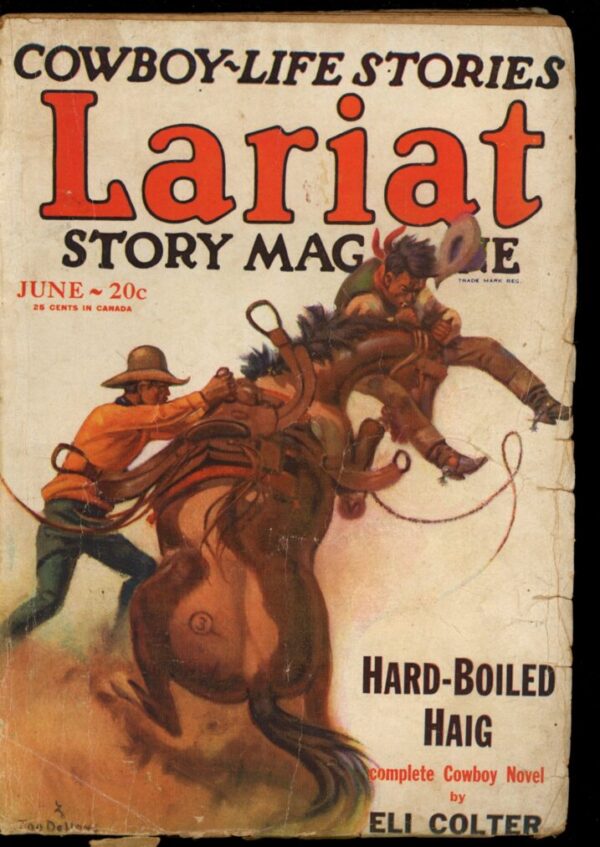 LARIAT STORY MAGAZINE - 06/28 - Condition: G-VG - Lead Author: Eli Colter