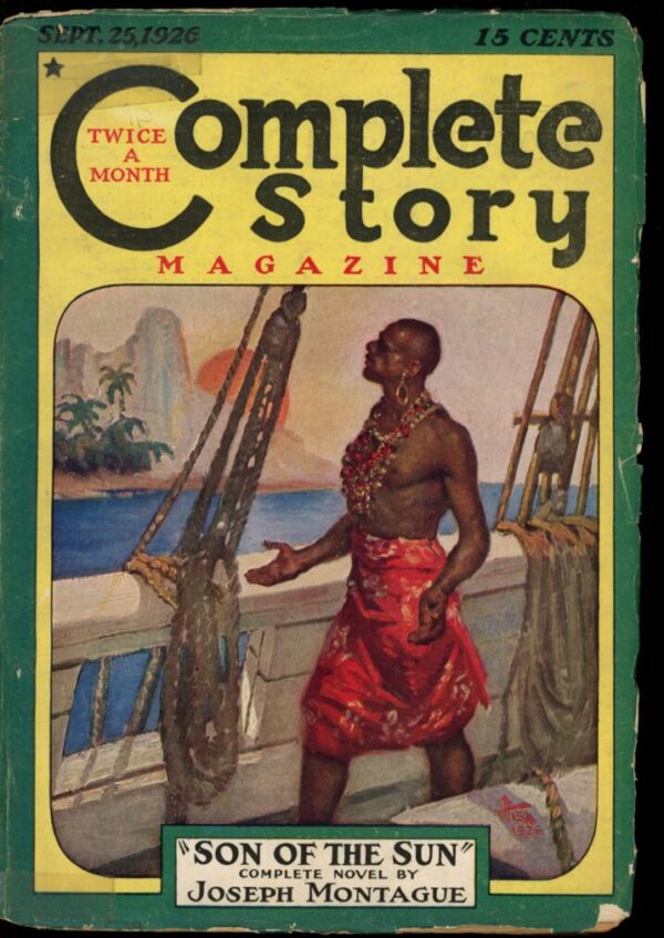 COMPLETE STORY MAGAZINE - 09/25/26 - Condition: G - Lead Author: Joseph Montague