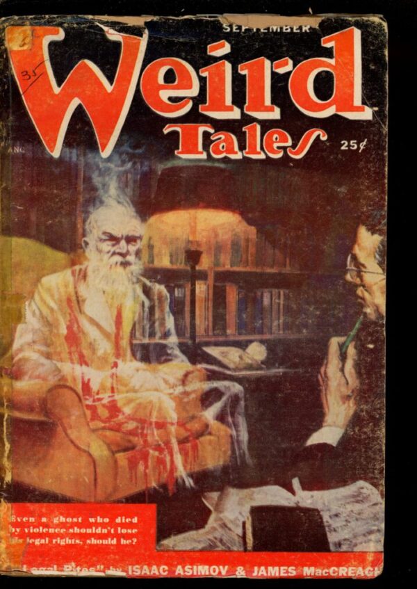 WEIRD TALES - 09/50 - Condition: FA-G - Lead Author: Isaac Asimov and James MacCreagh