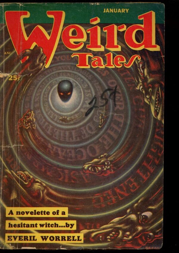 WEIRD TALES - 01/53 - Condition: G-VG - Lead Author: Everil Worrell