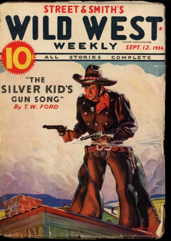 WILD WEST WEEKLY - 09/12/36 - Condition: VG-FN - Lead Author: T.W. Ford