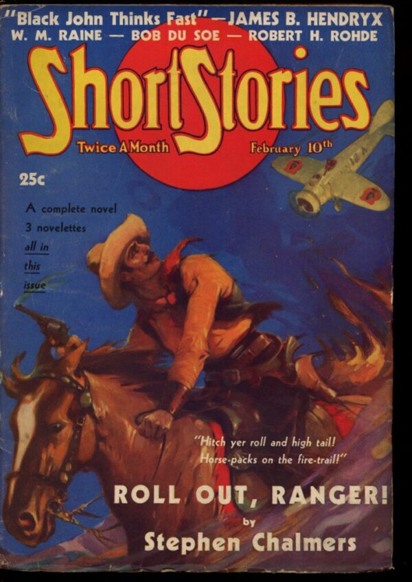 SHORT STORIES - 02/10/36 - Condition: VG-FN - Lead Author: Stephen Chalmers