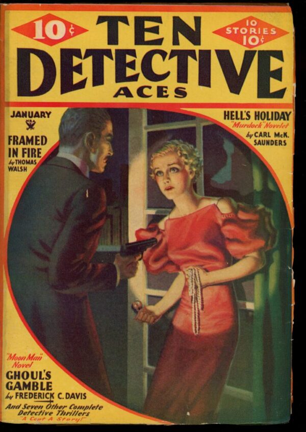 TEN DETECTIVE ACES - 01/35 - Condition: VG - Lead Author: Frederick C. Davis [Moon Man]