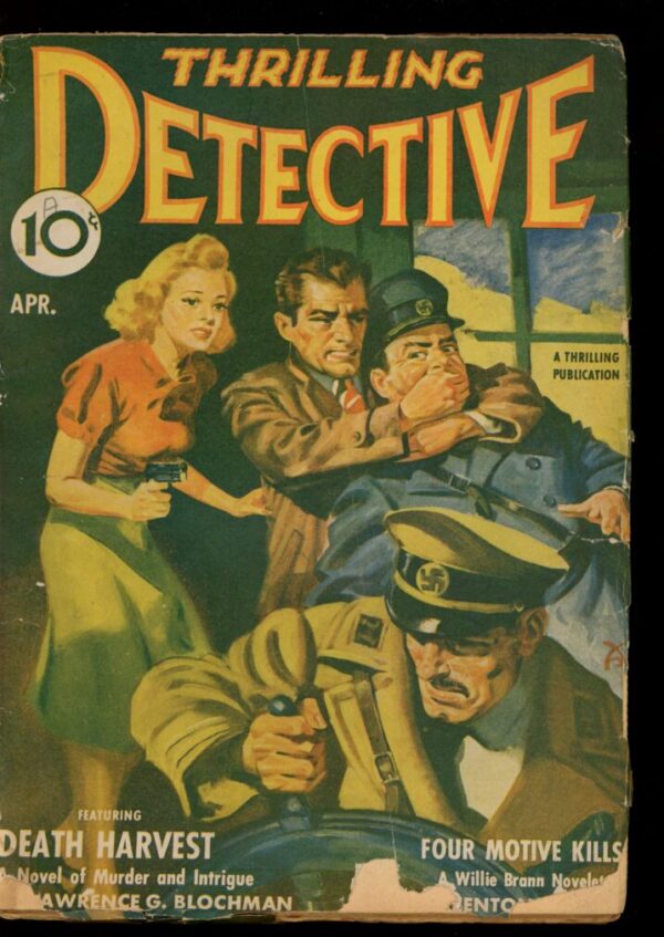 THRILLING DETECTIVE - 04/42 - Condition: G-VG - Lead Author: Lawrence G. Blochman