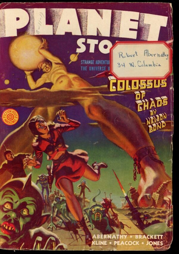 PLANET STORIES - WINTER/42 - Condition: G-VG - Lead Author: Nelson S. Bond