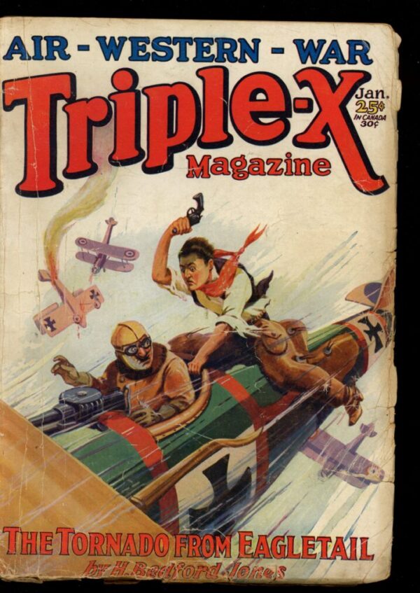 TRIPLE-X MAGAZINE - 01/29 - Condition: G-VG - Lead Author: H. Bedford-Jones