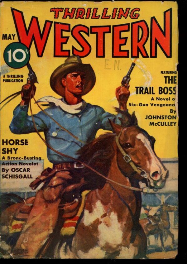 THRILLING WESTERN - 05/39 - Condition: VG - Lead Author: Johnston McCulley