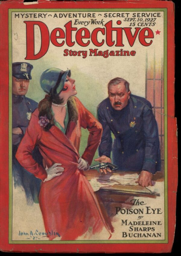 DETECTIVE STORY MAGAZINE - 09/10/27 - Condition: VG - Lead Author: Madeleine Sharps Buchanan