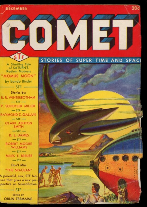 COMET - 12/40 - Condition: VG-FN - Lead Author: Eando Binder