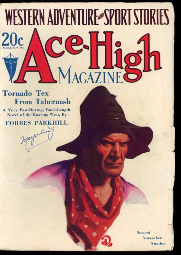 ACE-HIGH MAGAZINE - 11/18/29 - Condition: FN - Lead Author: Forbes Parkhill