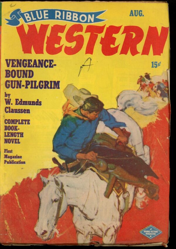 BLUE RIBBON WESTERN - 08/49 - Condition: VG - Lead Author: W. Edmunds Claussen