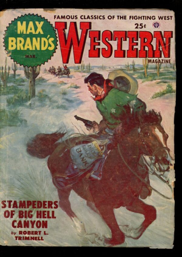 MAX BRAND'S WESTERN MAGAZINE - 03/53 - Condition: VG - Lead Author: Robert L. Trimnell