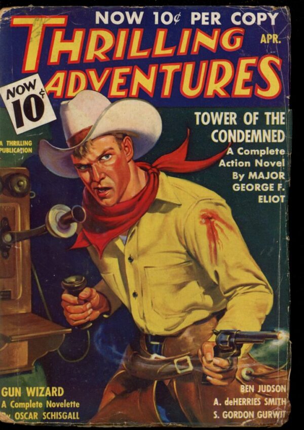 THRILLING ADVENTURES - 04/36 - Condition: G-VG - Lead Author: George F. Eliot