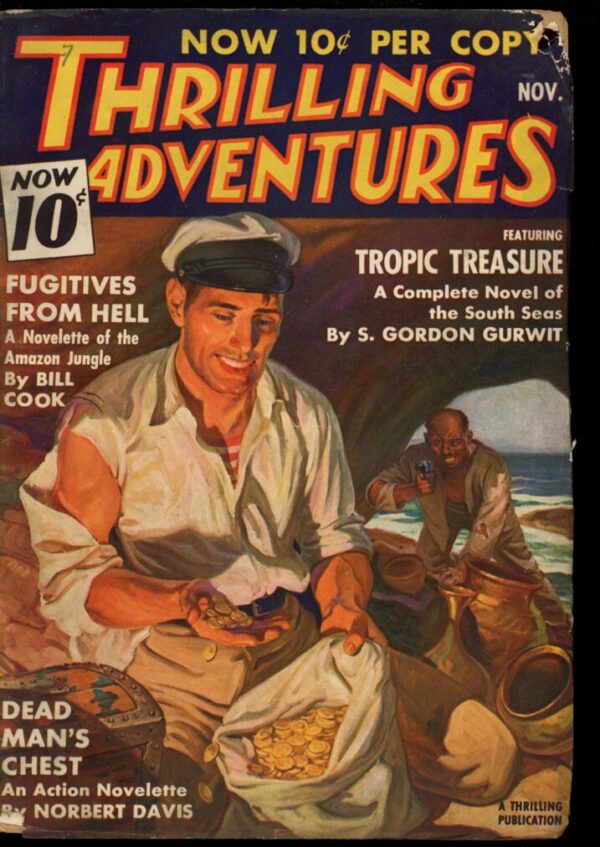 THRILLING ADVENTURES - 11/36 - Condition: VG - Lead Author: S. Gordon Gurwit