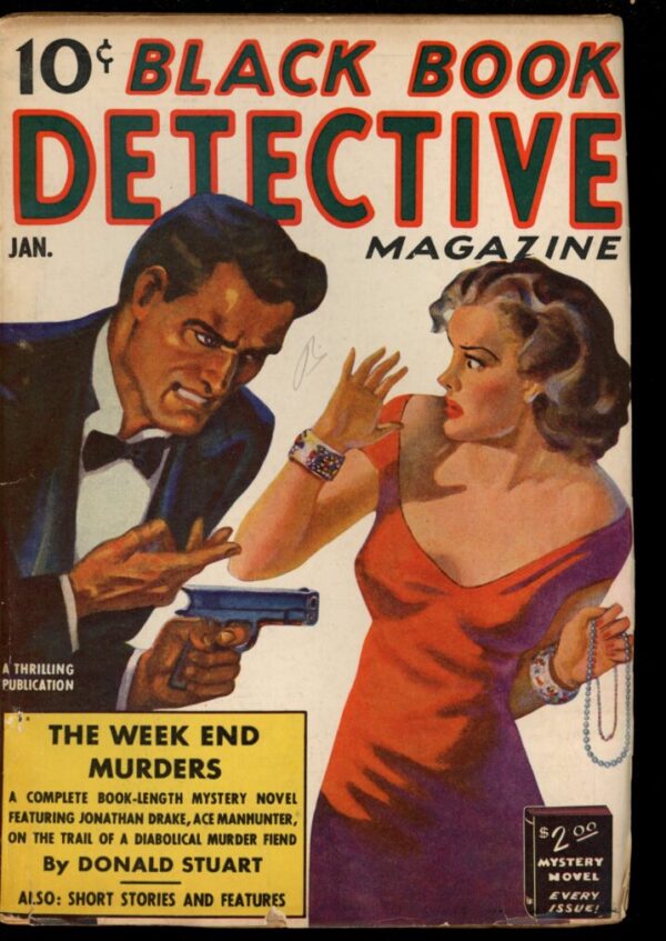 BLACK BOOK DETECTIVE MAGAZINE - 01/39 - Condition: G - Lead Author: Donald Stuart