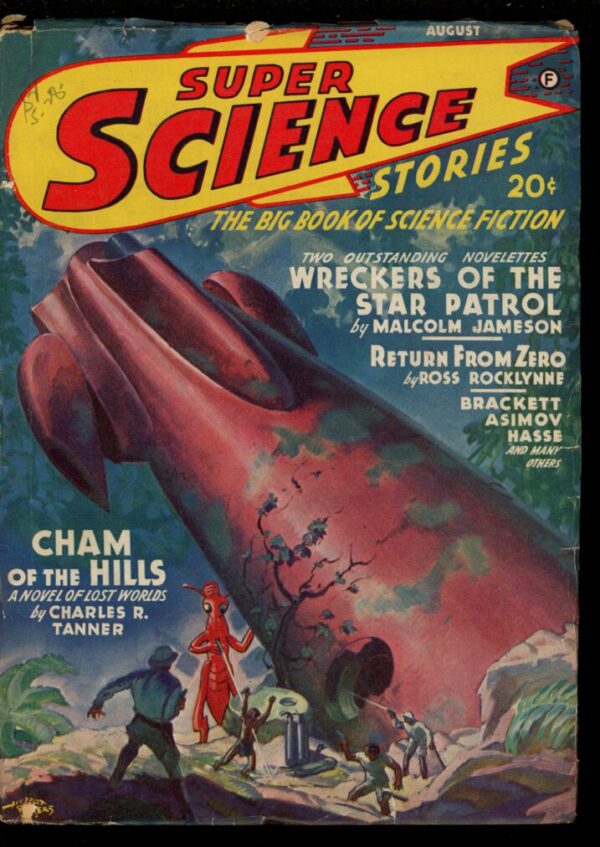 SUPER SCIENCE STORIES - 08/42 - Condition: VG-FN - Lead Author: Charles R. Tanner