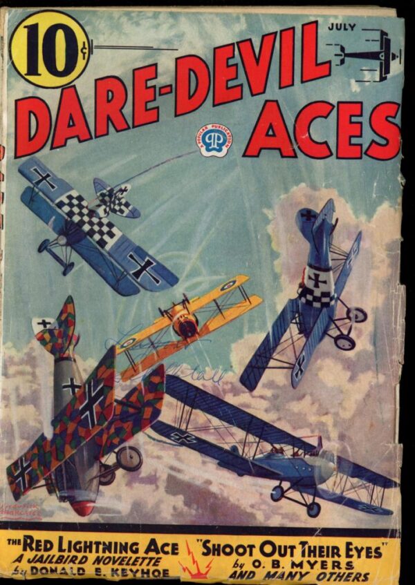 DARE-DEVIL ACES - 07/33 - Condition: VG - Lead Author: Donald E. Keyhoe