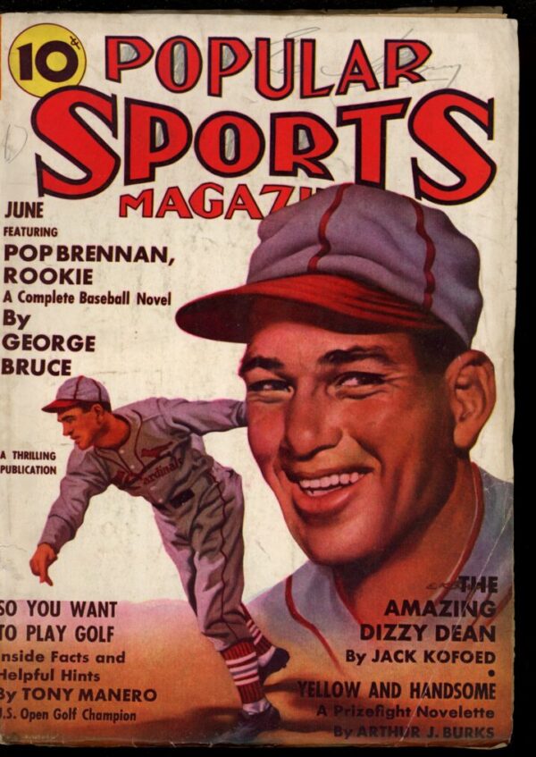 POPULAR SPORTS MAGAZINE - 06/37 - Condition: VG - Lead Author: George Bruce