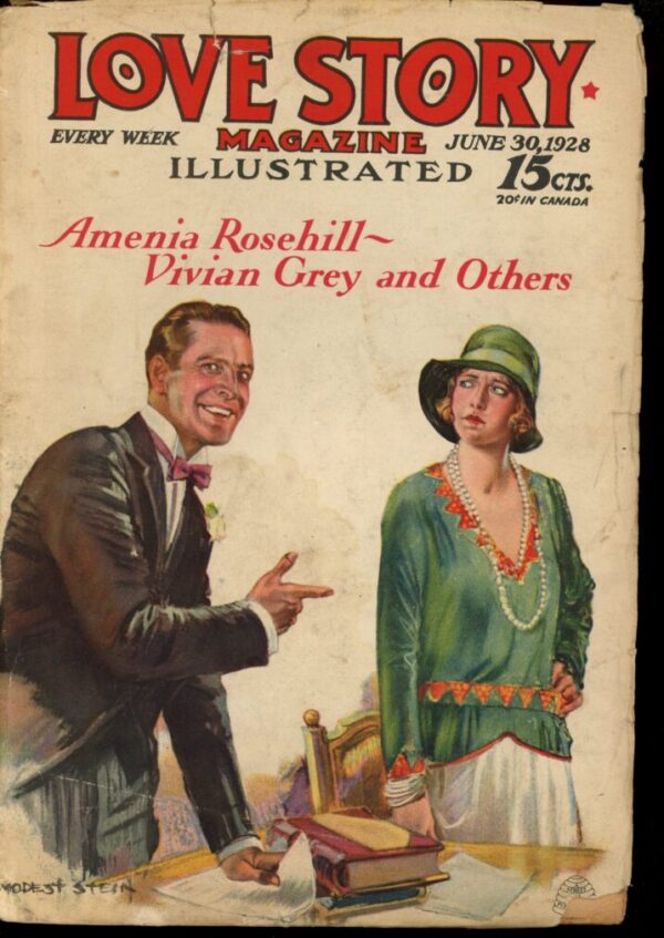 LOVE STORY MAGAZINE - 06/30/28 - Condition: VG - Lead Author: Vivian Grey