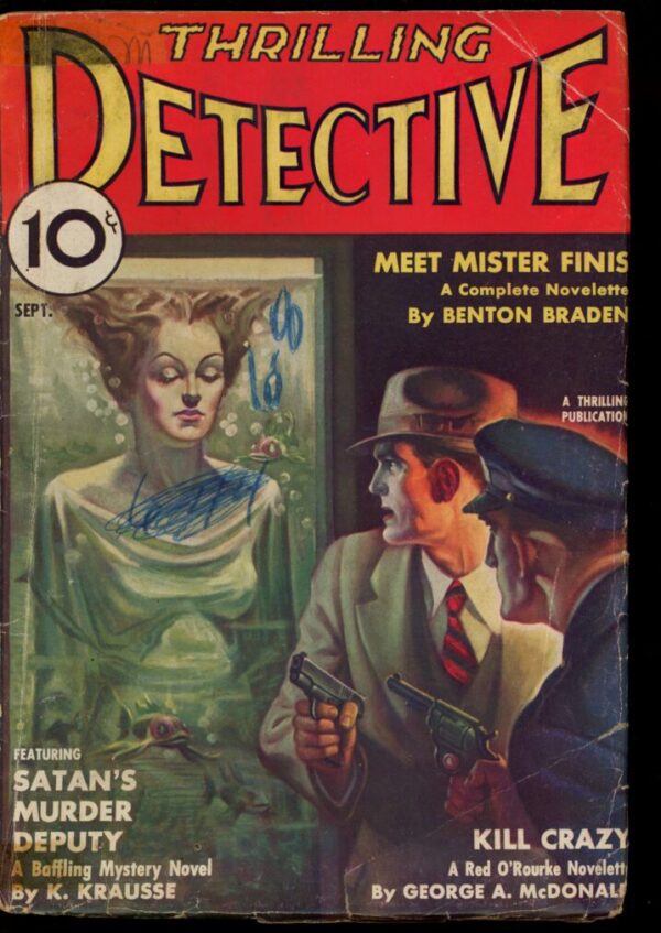 THRILLING DETECTIVE - 09/36 - Condition: G-VG - Lead Author: Benton Braden