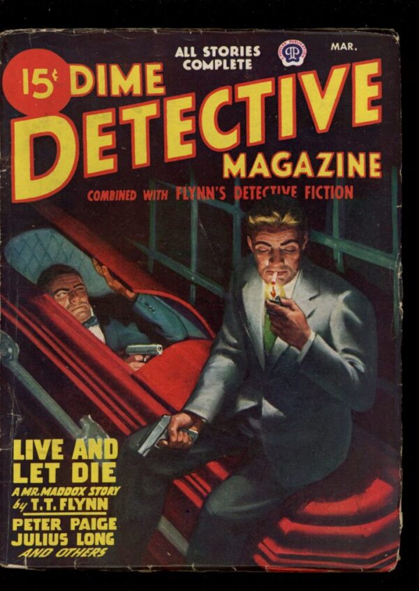 DIME DETECTIVE MAGAZINE - 03/47 - Condition: VG - Lead Author: T.T. Flynn