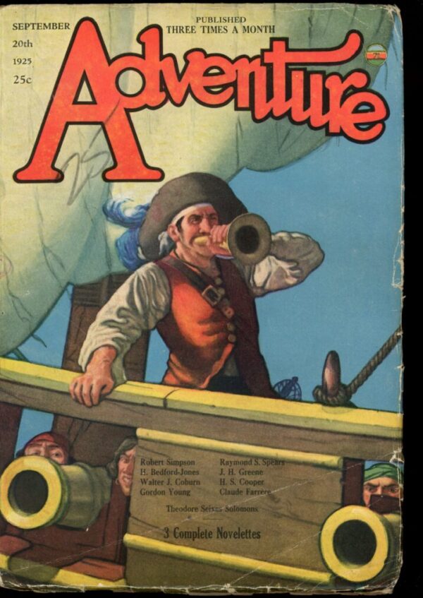 ADVENTURE - 09/20/25 - Condition: VG-FN - Lead Author: Robert Simpson