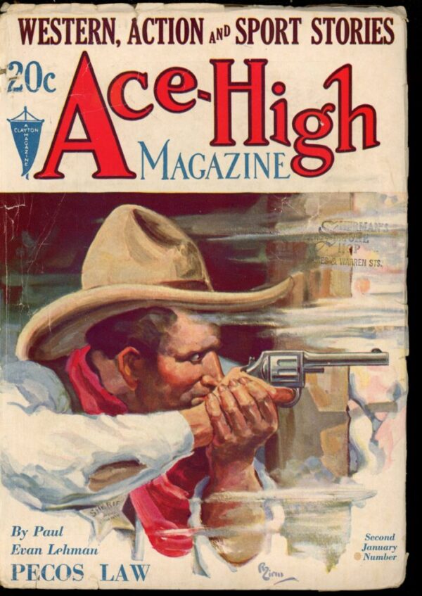 ACE-HIGH MAGAZINE - 01/18/33 - Condition: VG - Lead Author: Paul Evan Lehman