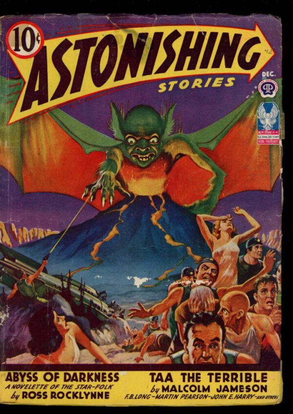 ASTONISHING STORIES - 12/42 - Condition: VG - Lead Author: Ross Rocklynne