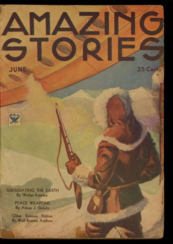 AMAZING STORIES - 06/34 - Condition: G-VG - Lead Author: Walter Kateley