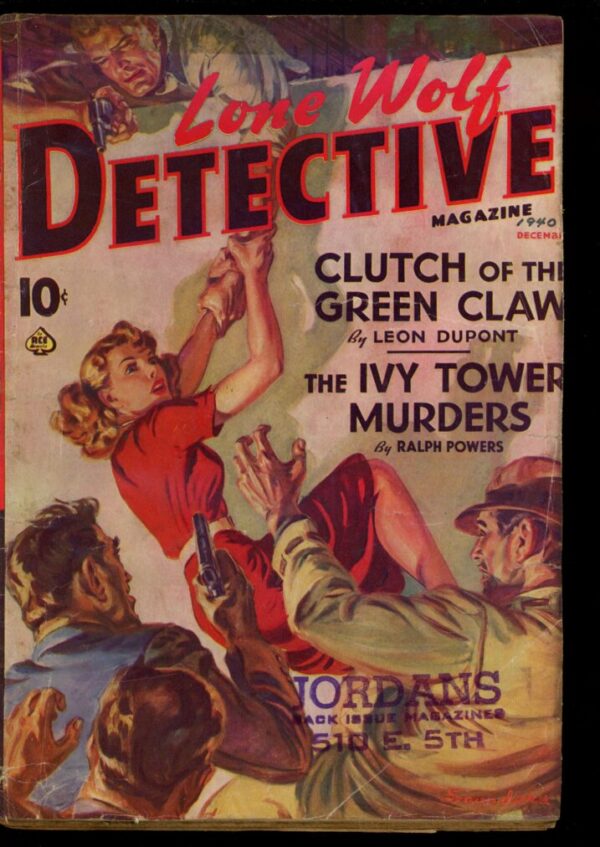 LONE WOLF DETECTIVE MAGAZINE - 12/40 - Condition: G-VG - Lead Author: Leon Dupont