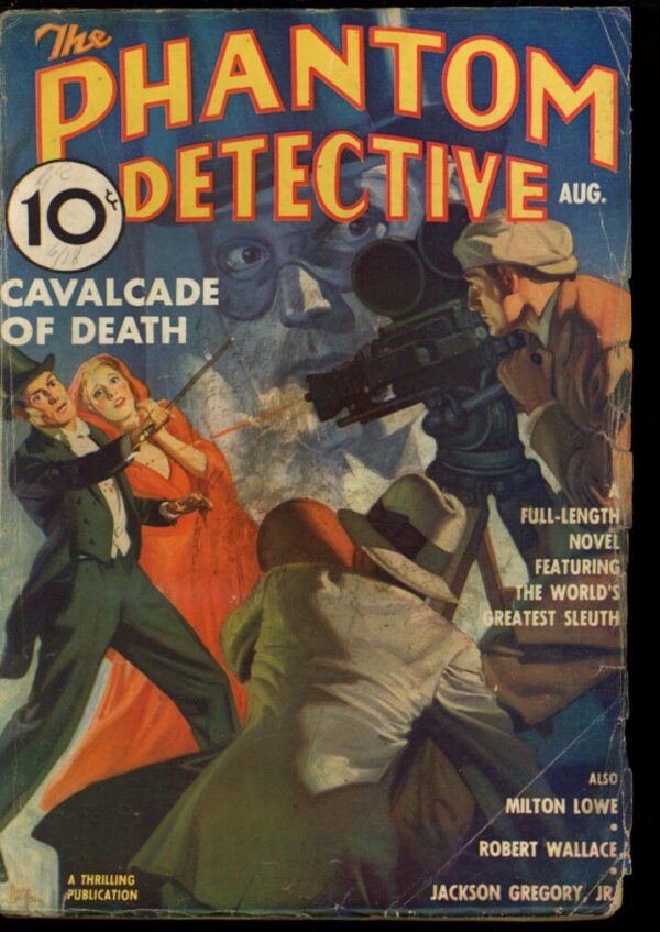 PHANTOM DETECTIVE - 08/37 - Condition: G-VG - Lead Author: Robert Wallace