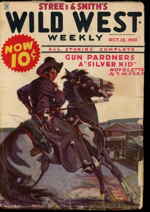 WILD WEST WEEKLY - 10/12/35 - Condition: VG - Lead Author: T.W. Ford