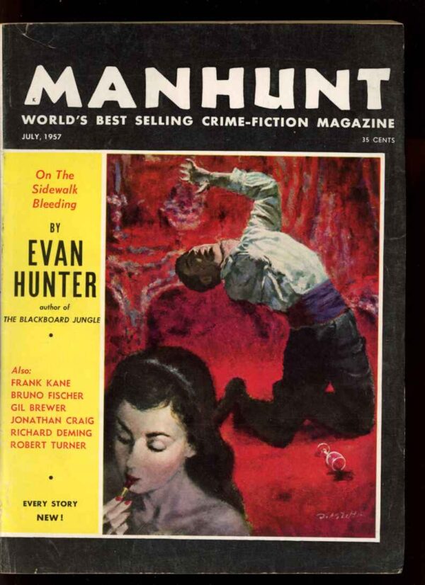 MANHUNT - 07/57 - Condition: VG - Lead Author: Evan Hunter