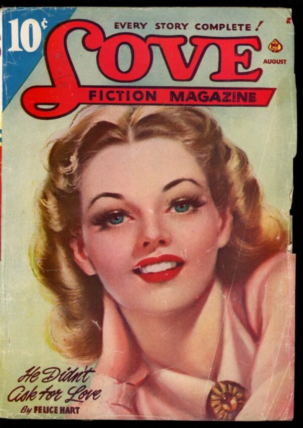 LOVE FICTION MAGAZINE - 08/45 - Condition: VG - Lead Author: Felice Hart