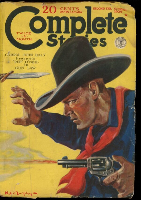 COMPLETE STORIES - 02/15/29 - Condition: G-VG - Lead Author: Carroll John Daly