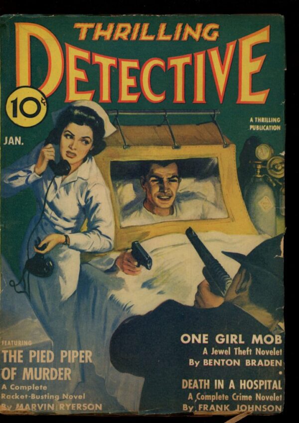 THRILLING DETECTIVE - 01/42 - Condition: G-VG - Lead Author: Marvin Ryerson