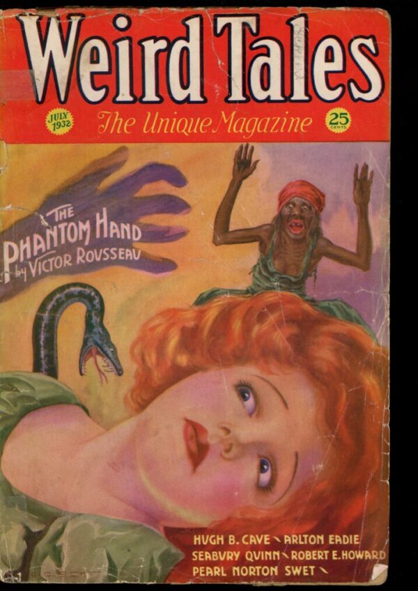 WEIRD TALES - 07/32 - Condition: G-VG - Lead Author: Victor Rousseau