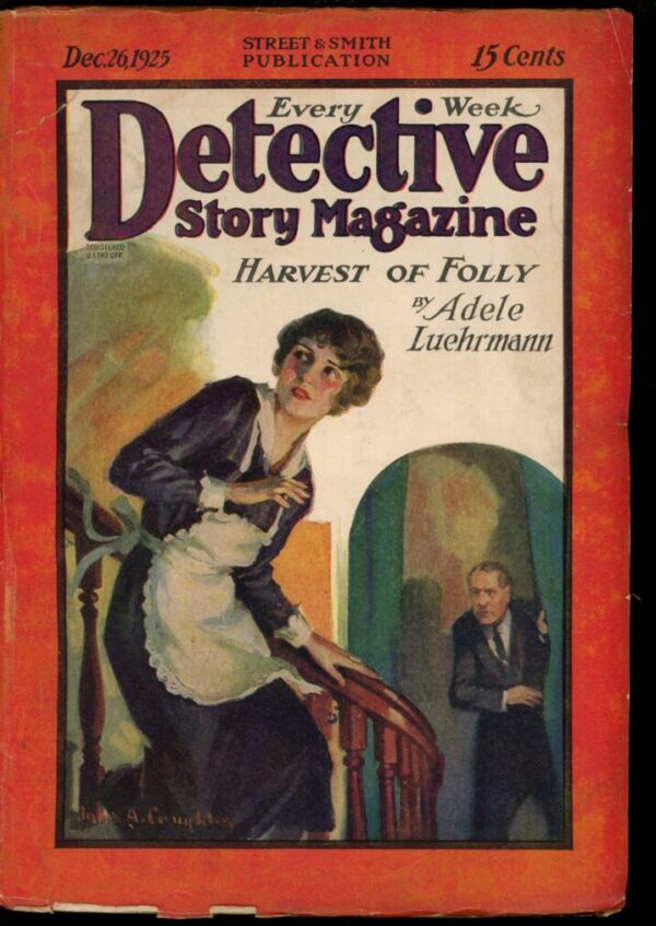 DETECTIVE STORY MAGAZINE - 12/26/25 - Condition: VG - Lead Author: Adele Luchrmann