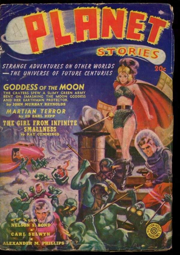 PLANET STORIES - SPRING/40 - Condition: G-VG - Lead Author: John Murray Reynolds