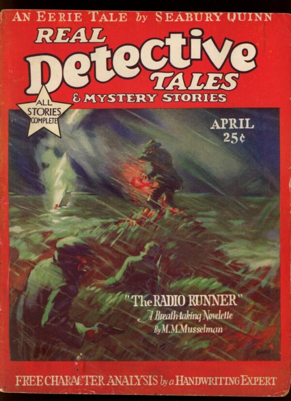 REAL DETECTIVE TALES AND MYSTERY STORIES - 04/28 - Condition: G-VG - Lead Author: M.M. Musselman