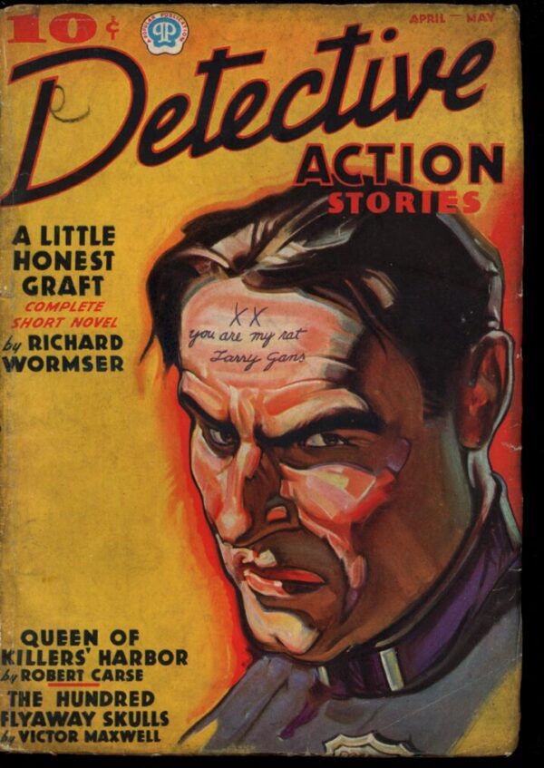 DETECTIVE ACTION STORIES - 04-05/37 - Condition: G-VG - Lead Author: Richard Wormser