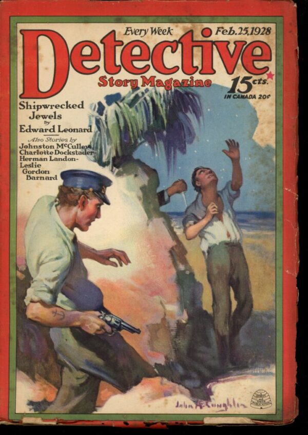 DETECTIVE STORY MAGAZINE - 02/25/28 - Condition: VG - Lead Author: Edward Leonard