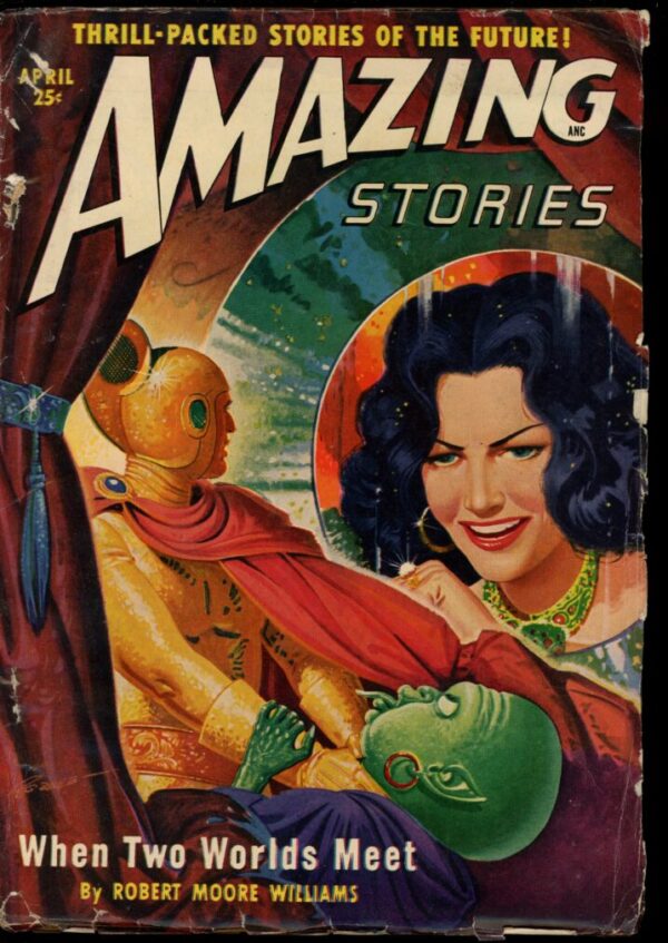 AMAZING STORIES - 04/50 - Condition: VG-FN - Lead Author: Robert Moore Williams