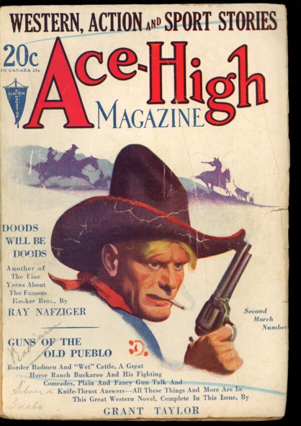 ACE-HIGH MAGAZINE - 03/27/31 - Condition: G-VG - Lead Author: Ray Nafziger