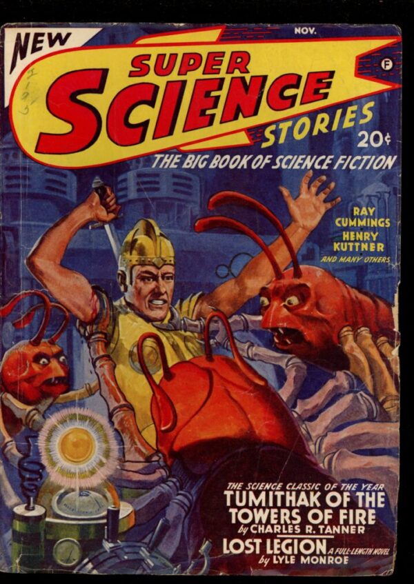 SUPER SCIENCE STORIES - 11/41 - Condition: G-VG - Lead Author: Lyle Monroe [Robert Heinlein]