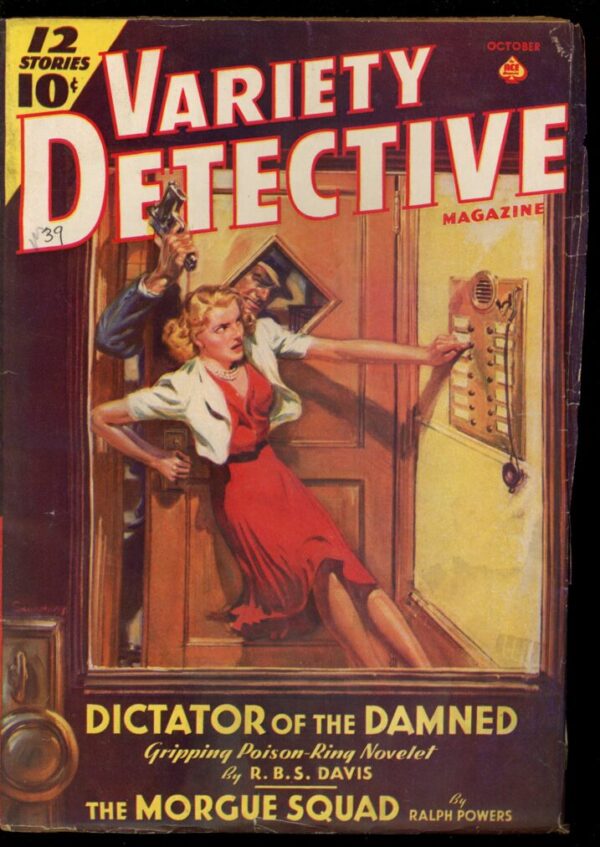 VARIETY DETECTIVE MAGAZINE - 10/39 - Condition: VG - Lead Author: R.B.S. Davis