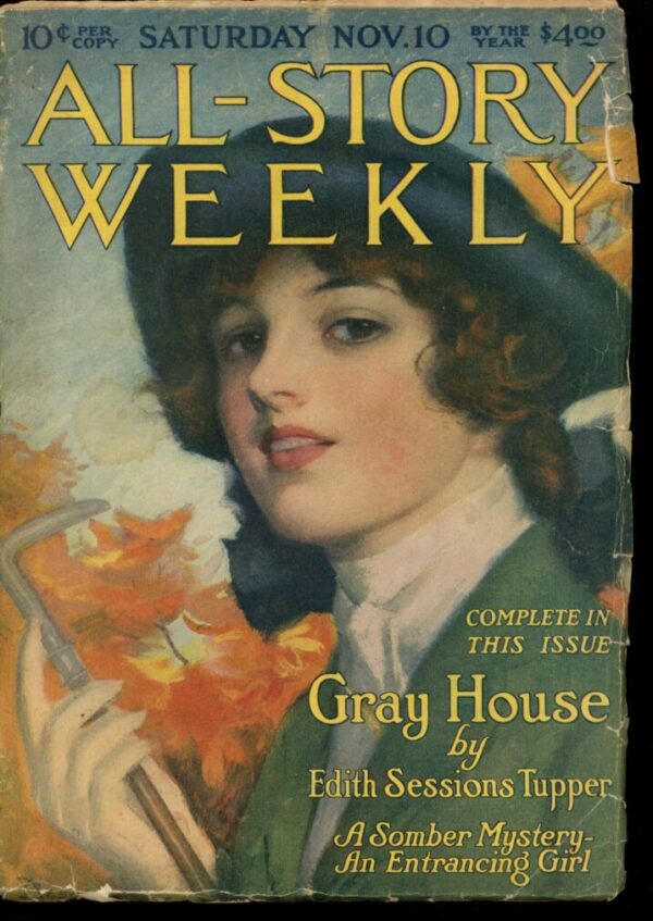 ALL-STORY WEEKLY - 11/10/17 - Condition: G-VG - Lead Author: Edith Sessions Tupper