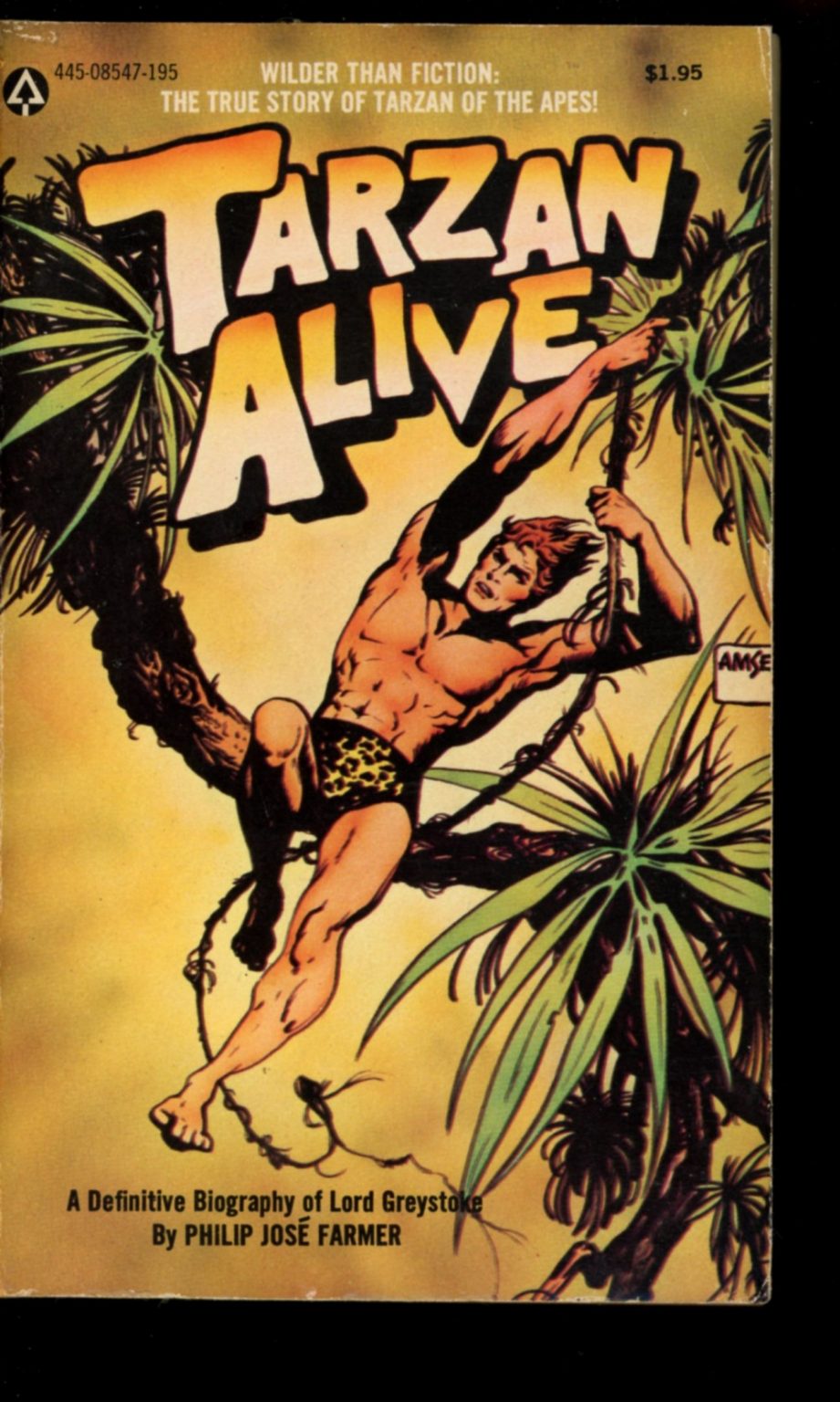 Tarzan Alive – Philip Jose Farmer – Popular Library – Paperback 